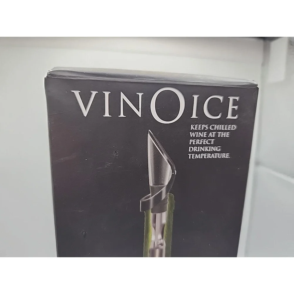 Cork Pops VinOice Wine Pourer with Gravity Lid & Chill Rod new in box